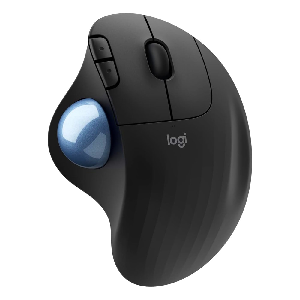 ワイヤレスマウス トラックボール ERGO M575S Black Logitech ロジテック エルゴノミック形状 無線/Bluetooth Logi Bolt USBレシーバー 並行輸入品 ブラック M575S-BK ◆コ