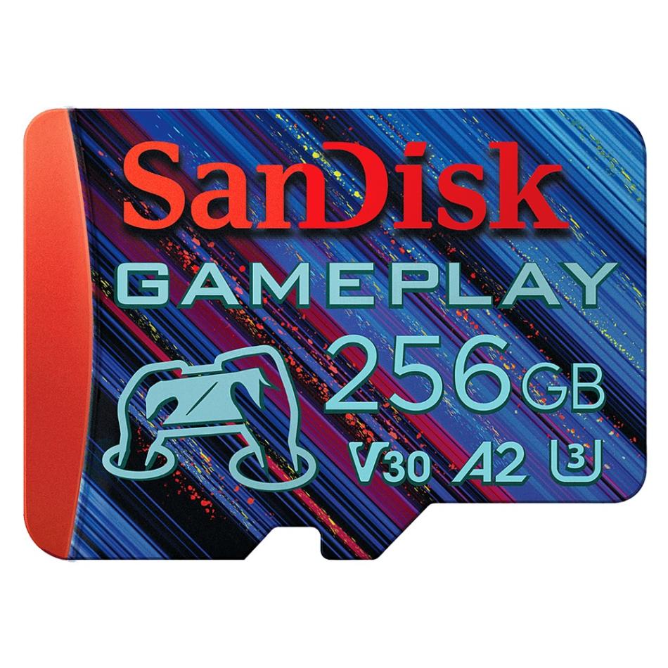 マイクロSDカード 256GB microSDXC SanDisk サンディスク GamePlay UHS-I U3 V30 A2 R:190MB/s W:130MB/s 海外リテール SDSQXAV-256G-GN6XN ◆メ