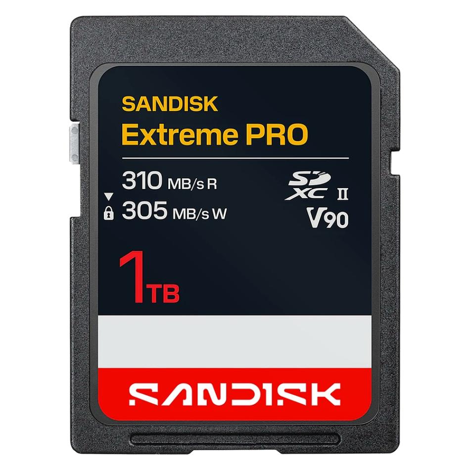 SDカード 1TB UHS-II SDXC SANDISK サンディスク Extreme PRO U3 V90 8K R:310MB/s W:305MB/s 海外リテール SDSDXDE-1T00-GN4IN ◆コ