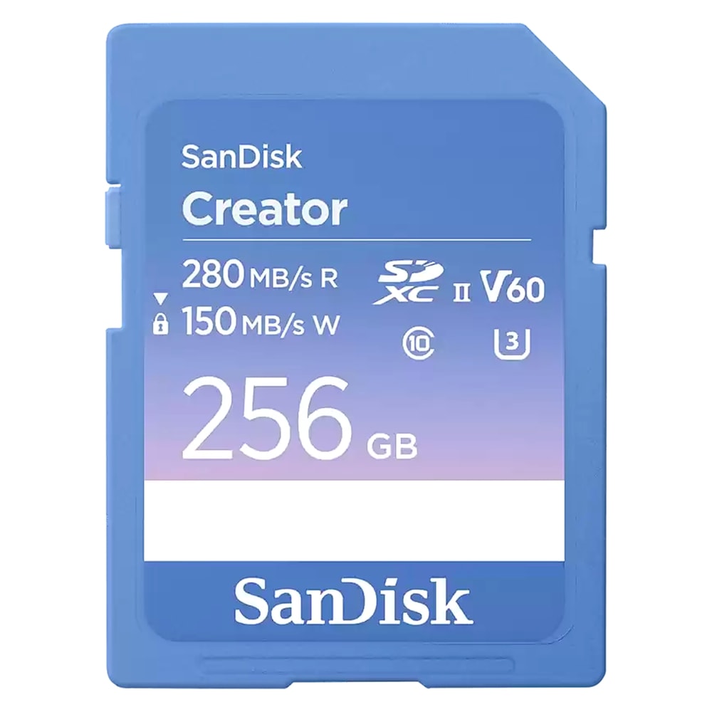 SDカード SDXC 256GB UHS-II SanDisk サンディスク Creator U3 V60 R:280MB/s W:150MB/s クリエイター向け 海外リテール SDSDXEP-256G-GNCIS ◆コ