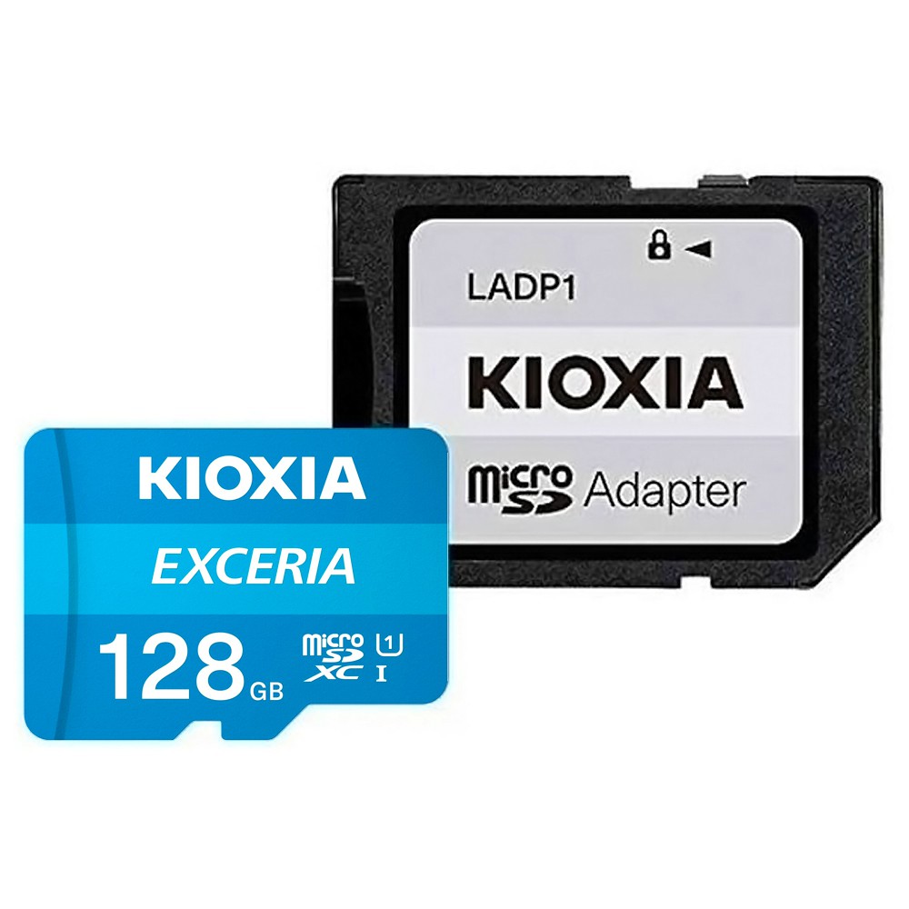 マイクロSDカード 128GB microSDXC EXCERIA KIOXIA キオクシア CLASS10 UHS-I U1 R:100MB/s SDアダプタ付 日本語パッケージ KEMC-A128G ◆メ
