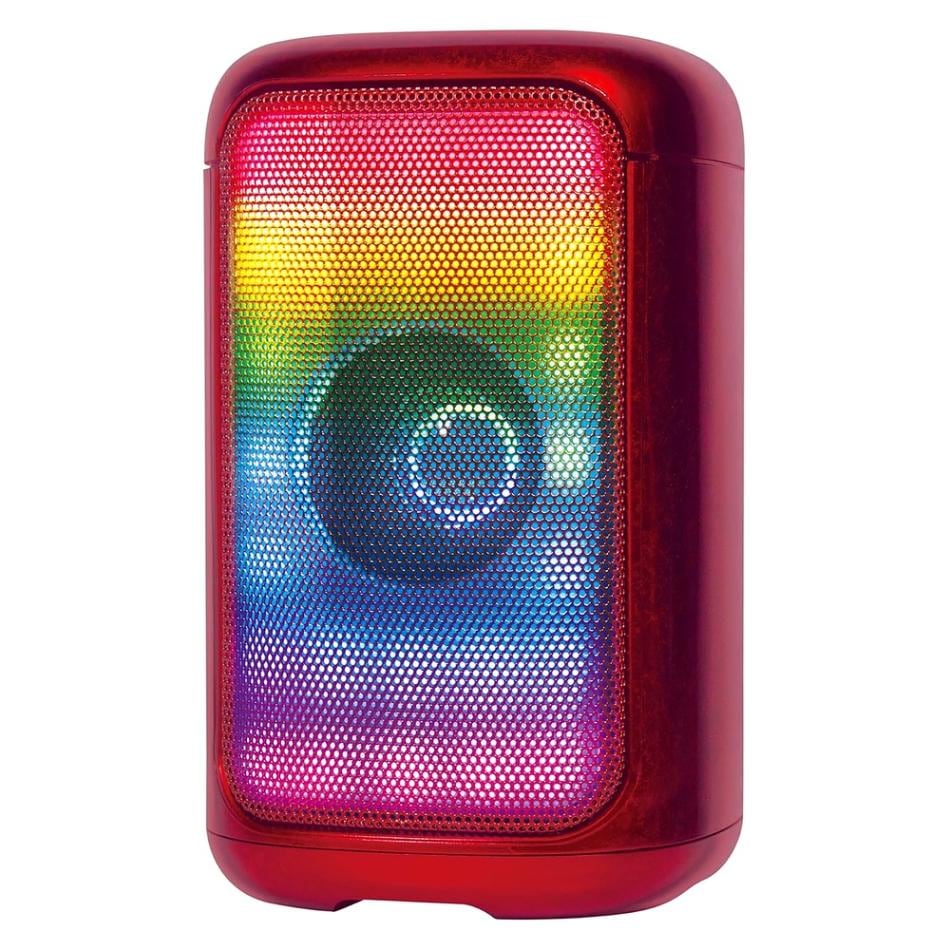 ワイヤレススピーカー Bluetooth 5.3 AZUMA アズマ GRAV TWS機能 LED 出力5W 充電式 USB Type-C レッド GRV-PS05WC-RD ◆宅