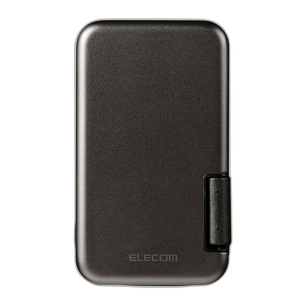 ポータブルSSD 500GB 外付け SSD ELECOM エレコム USB3.2 Gen2 Type-C R:1000MB W:980MB/s 一体型 マグネット付 ブラック ESD-EPB0500GBK ◆コ
