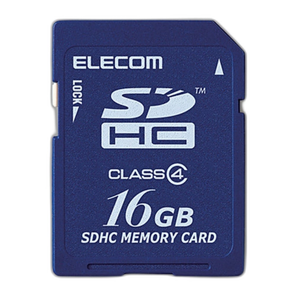 SDカード 16GB SDHCカード ELECOM エレコム MF-FSDC4Hシリーズ Class4 日本語 環境配慮 法人専用 簡易パッケージ MF-FSD016GC4/H ◆メ