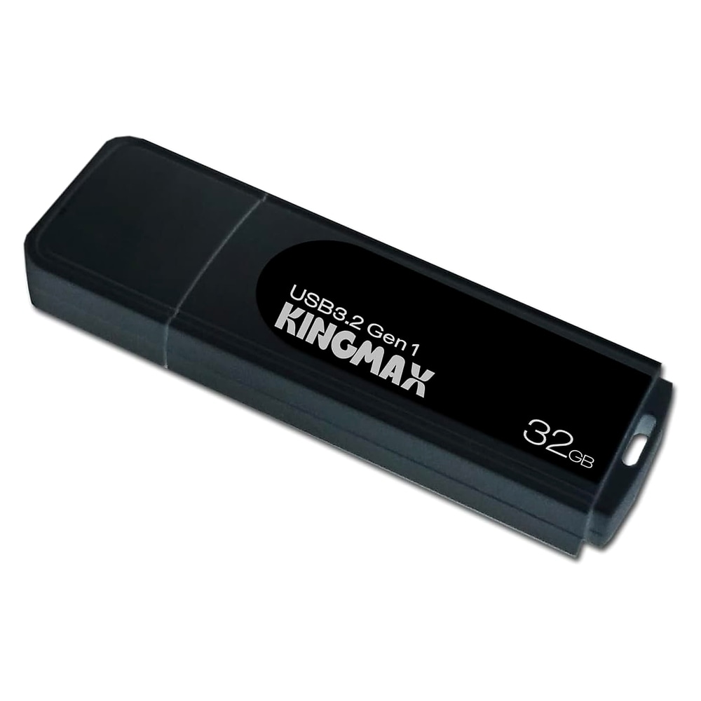 USBメモリ 32GB USB3.2 Gen1 KINGMAX キングマックス PB-07シリーズ R:120MB/s キャップ式 ブラック 海外リテール KM32GPB07B ◆メ