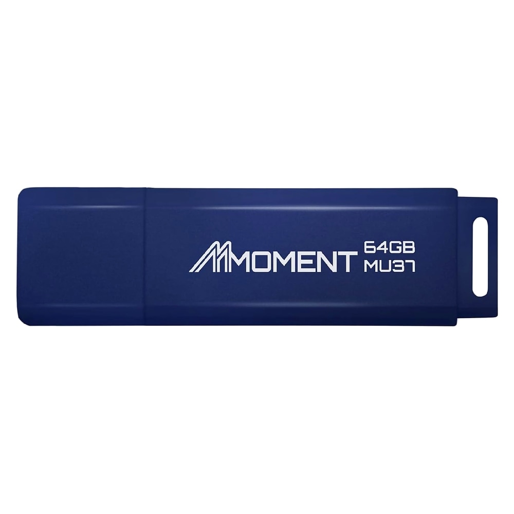 USBメモリ 64GB USB3.2 Gen1 MOMENT モーメント MU37cシリーズ R:70MB/s キャップ式 グリーン 海外リテール MU37C-64GB ◆メ