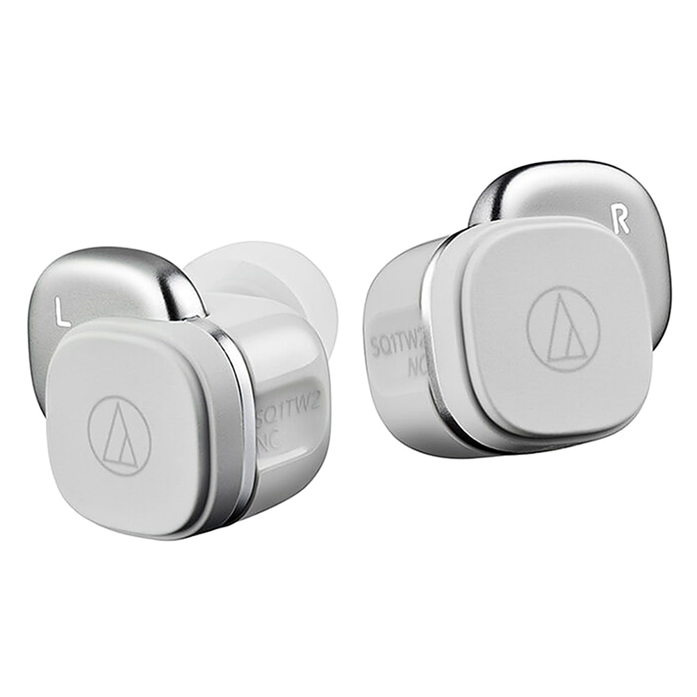 完全ワイヤレスイヤホン ATH-SQ1TW2NC audio-technica オーディオテクニカ Bluetooth ノイズキャンセリング 最大22.5h再生 SBC AAC グレー ATH-SQ1TW2NC-GY ◆宅