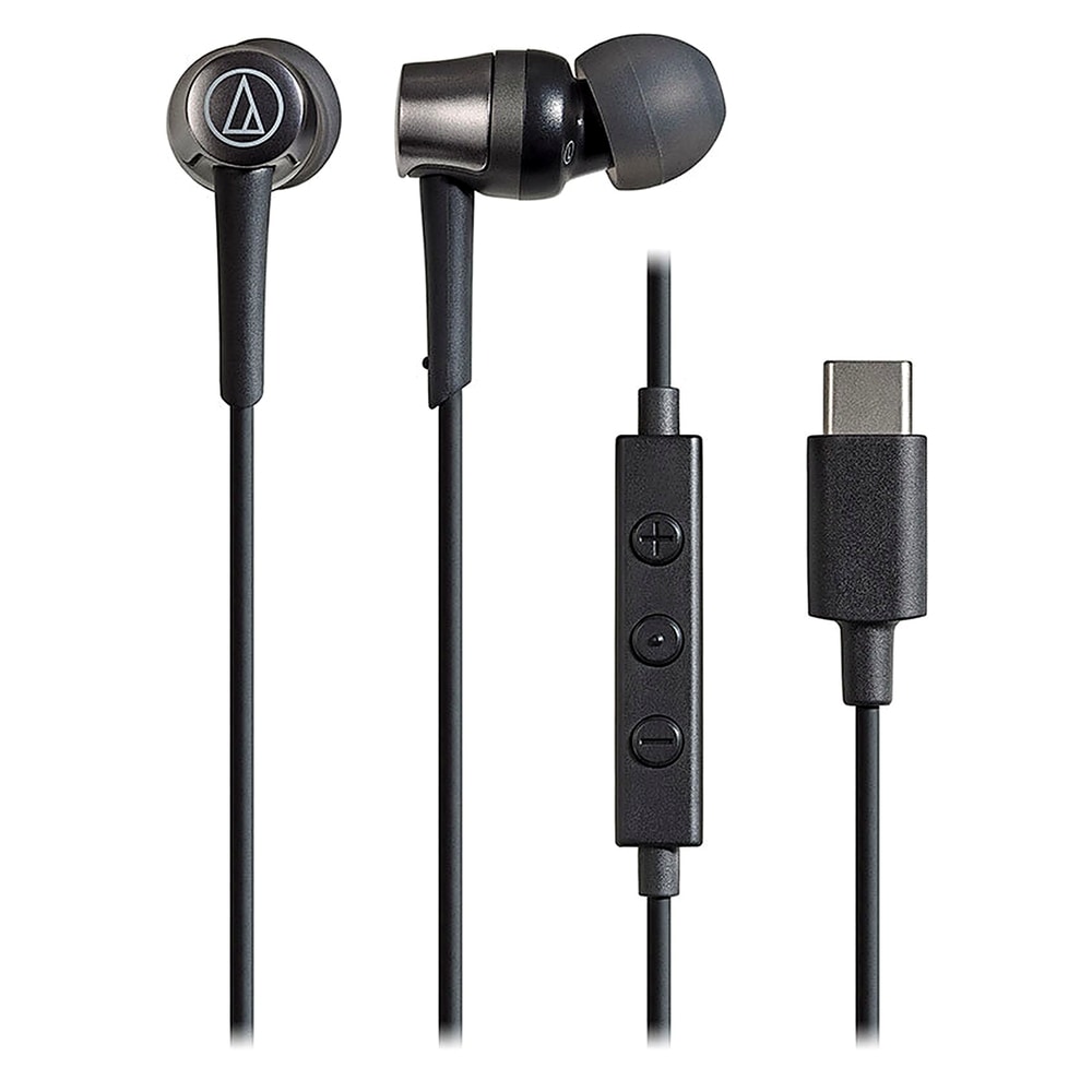 イヤホン 有線 USB Type-C ATH-CKD3C audio-technica オーディオテクニカ 高音質DAC スマホ iPhone Switch2対応 マイク付 ブラック ATH-CKD3C-BK ◆コ