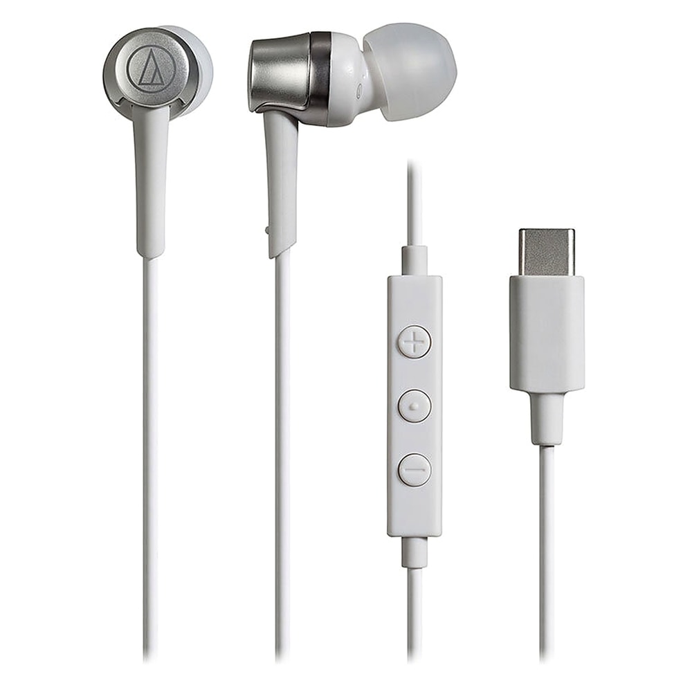 イヤホン 有線 USB Type-C ATH-CKD3C audio-technica オーディオテクニカ 高音質DAC スマホ iPhone Switch2対応 マイク付 ホワイト ATH-CKD3C-WH ◆コ