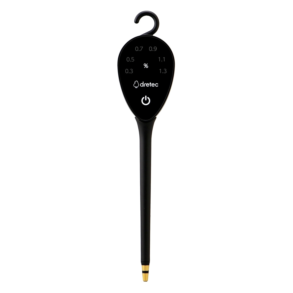 塩分計 塩分濃度計 塩分管理 しおぴかるん EN-907 dretec ドリテック 3色LED 塩分見える化 塩分チェッカー 減塩 健康 高血圧 ブラック EN-907BK ◆メ