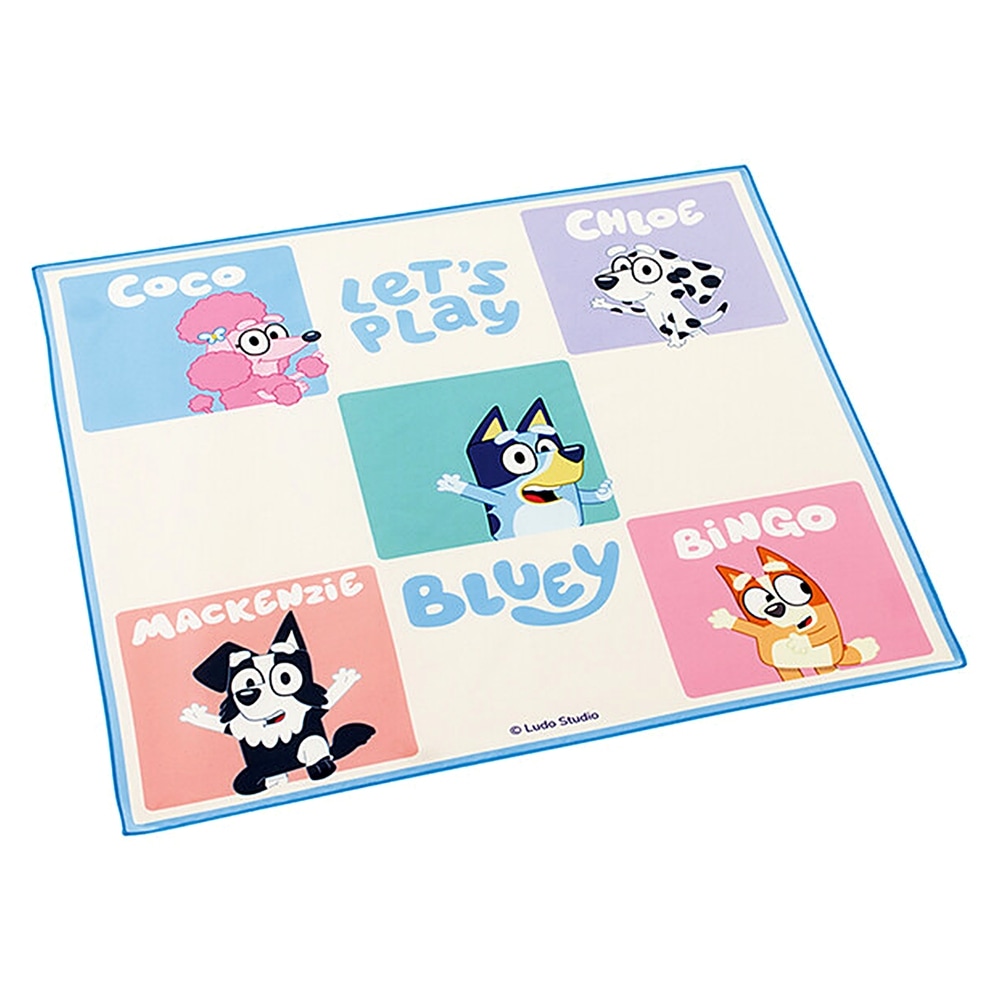 ランチクロス ブルーイ Playtime with Friends スケーター 子供 レディース お弁当 通学 通園 かわいい ポリエステル サイズ430×430mm 746987-KB4SN ◆メ