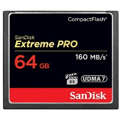 【64GB】 SanDisk/サンディスク コンパクトフラッシュ Extreme Pro 最大160MB/s 1067倍速 UDMA7 海外リテール SDCFXPS-064G-X46 ◆メ