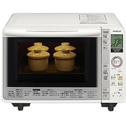 日立 電子 オーブンレンジ 2013年製 角皿スチーム パールホワイト MRO-LF6  ヘルシー クッキング 調理器具 000000054205.jpg