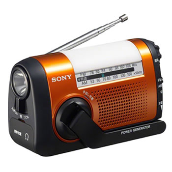 ソニー【SONY】FM/AMポータブルラジオ ICF-B09-D（オレンジ）【ICFB09】