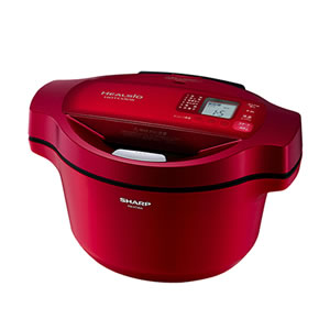 シャープ【SHARP】ヘルシオ ホットクック（レッド） KN-HT99A-R【KNHT99A】
