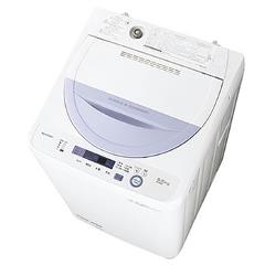 シャープ【SHARP】5.5kg 全自動洗濯機 コンパクトボディ ES-GE5A-V 