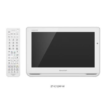 SHARP AQUOS ポータブル液晶テレビ【2T-C12AF-W】 【公式通販】