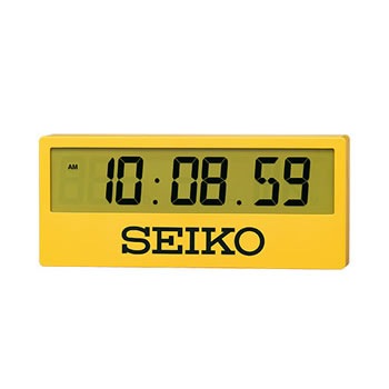 セイコー【SEIKO】デジタル セイコースポーツタイマー掛時計 黄 SQ816Y