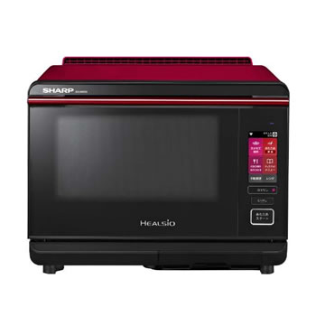 シャープ【SHARP】26L スチームオーブンレンジ ヘルシオ レッド系 AX 