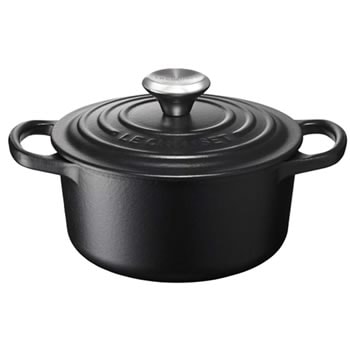 ル・クルーゼ【LE CREUSET】ホーロー鍋 両手鍋 16cm マットブラック