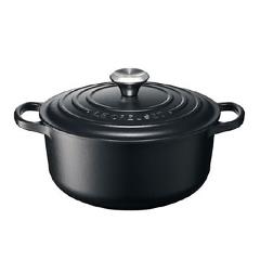 ル・クルーゼ【LE CREUSET】ホーロー鍋 両手鍋 20cm マットブラック