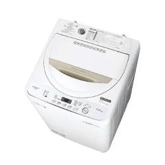 シャープ【SHARP】4.5kg 全自動洗濯機 ベージュ系 ES-GE4D-C【ESGE4DC】
