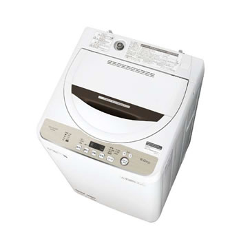 シャープ【SHARP】6kg 全自動洗濯機 ブラウン系 ES-GE6D-T【ESGE6DT】