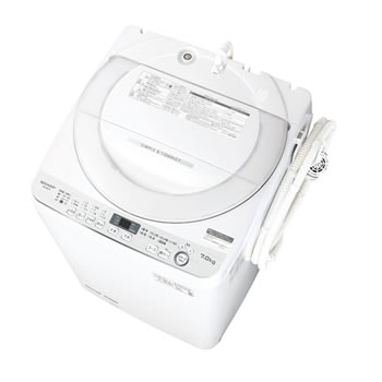 シャープ【SHARP】7kg 全自動洗濯機 ホワイト系 ES-GE7D-W【ESGE7DW】