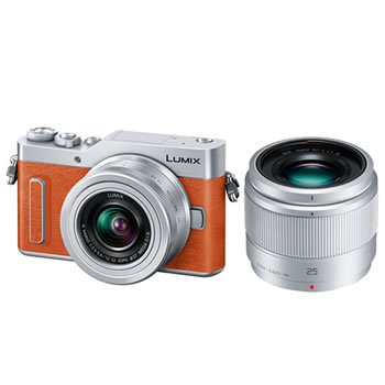 パナソニック【Panasonic】LUMIX ミラーレス一眼カメラ[オレンジ パナソニック【Panasonic】LUMIX ミラーレス一眼カメラ[オレンジ