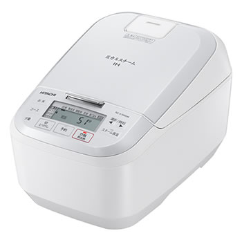 日立【HITACHI】5.5合炊き 圧力スチームIH炊飯ジャー 黒厚鉄釜 パール