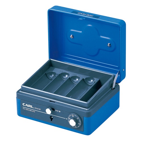 CARL cash box A4キャッシュボックス CB-D8770未使用品 カール事務器(CARL) 手提げ金庫 キャッシュボックス 購入 A4 ブルー CB