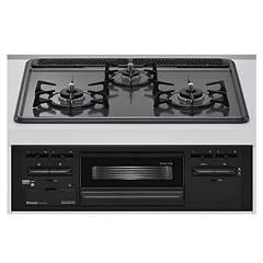 5/5売済リンナイ ガスコンロ RB32M5HS ビルトイン 2021年製 都市ガス 3口