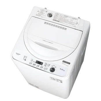 シャープ【SHARP】洗濯5.5kg 全自動洗濯機 ホワイト系 ES-GE5E-W