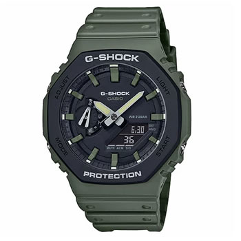 カシオ【国内正規品】G-SHOCK アナログデジタル 腕時計 グリーン GA 