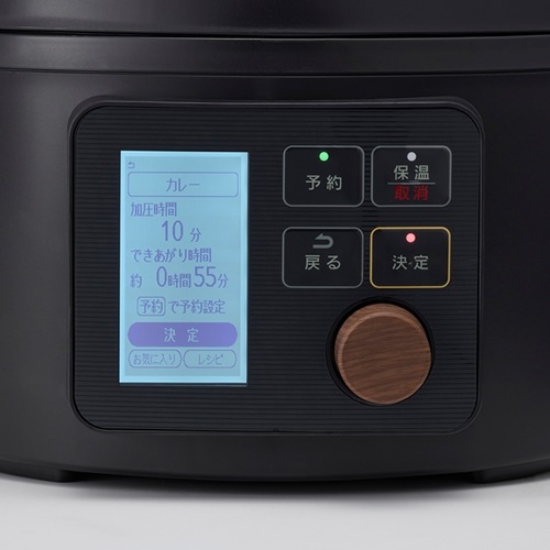 アイリスオーヤマ【IRIS】3L 電気圧力鍋 液晶タイプ コールブラック