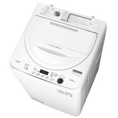 シャープ【SHARP】5.5kg全自動洗濯機 ホワイト系 ES-GE5F-W【ESGE5FW】
