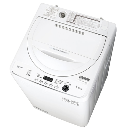 宅内搬入★2022年製★シャープ 5.5㎏ 洗濯機【ES-GE5F-W】 シャープ【SHARP】5.5kg全自動洗濯機 ホワイト系 ES-GE5F-W【ESGE5FW】
