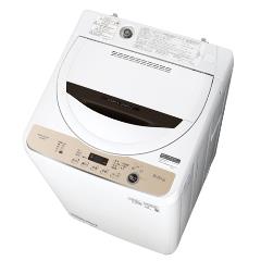 シャープ【SHARP】6kg全自動洗濯機 ブラウン系 ES-GE6F-T【ESGE6FT】