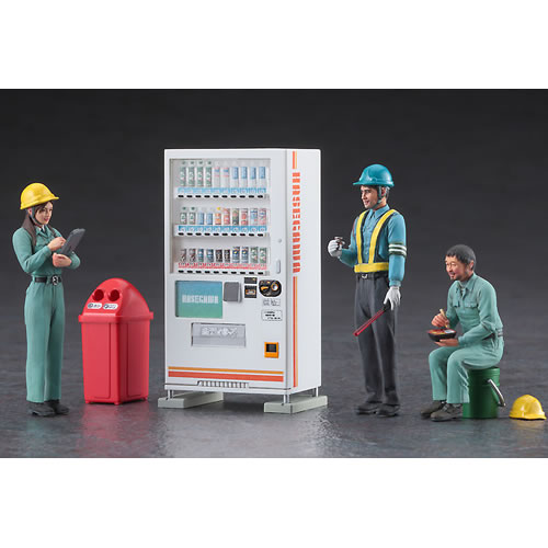ハセガワ【プラモデル】1／35 建設作業員セットB （休憩3体セット