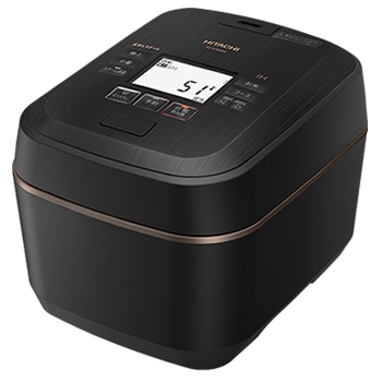 日立【HITACHI】5.5合炊き 圧力＆スチームIHジャー炊飯器 沸騰鉄釜 