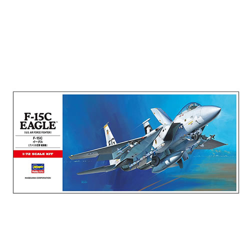 ハセガワ【ホビー】1／72 アメリカ空軍 F-15C イーグル ジェット戦闘機