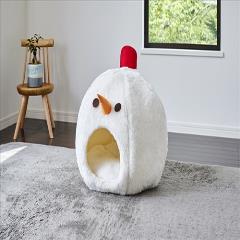 雪だるま型ペット用ベッド アイリスオーヤマ【ペット用品】 ペットベッド 雪だるま I-4967576440967