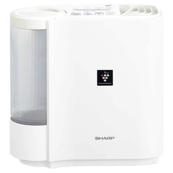 シャープ【SHARP】気化式 プラズマクラスター加湿器 ホワイト系 省エネ