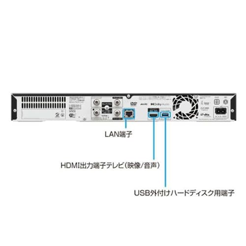 シャープ【SHARP】2TB AQUOS 4Kレコーダー 4Kダブルチューナー内蔵 2