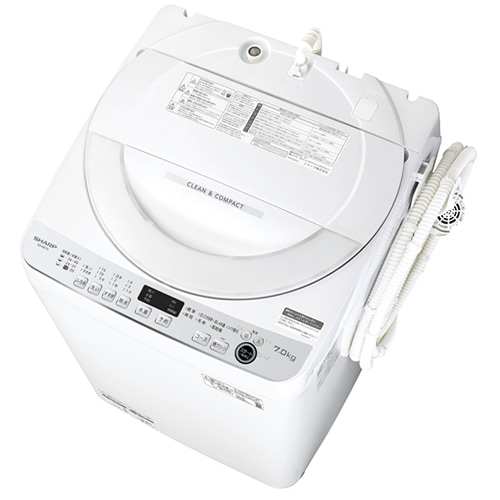 ②【送料無料】SHARP 洗濯機 7kg ES-GE7G-W 2023年製 シャープ【SHARP】7kg 全自動洗濯機 ホワイト系 ES-GE7G-W【ESGE7GW】