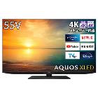 ���㡼�ס�AQUOS XLED��55���Ͼ塦BS��110��CS�ǥ�����4K���塼�ʡ�LED�վ��ƥ�ӡ�4T-C55DP1��Android TV ��ǽ��ܡ�