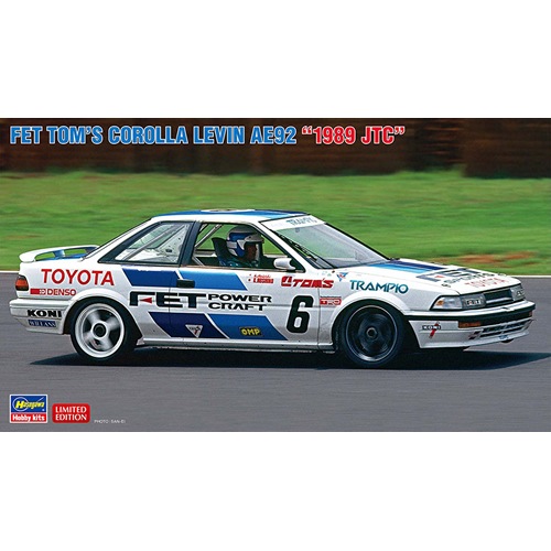 ハセガワ【プラモデル】1／24 FET トムス カローラ レビン AE92 “1989