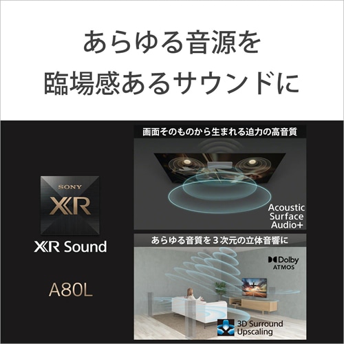 ソニー【SONY】55V型 4K有機ELテレビ BRAVIA ブラビア A80Lシリーズ