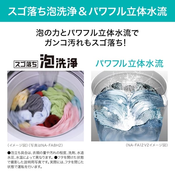パナソニック【Panasonic】洗濯7kg 全自動洗濯機 FAシリーズ ホワイト