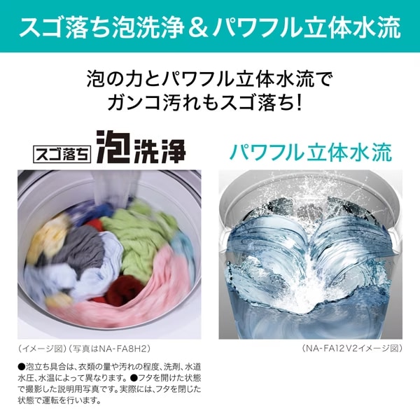 パナソニック【Panasonic】洗濯8kg 全自動洗濯機 FAシリーズ 
